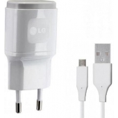 Cargador LG con cable USB-C 1.8 Amperios - Original - Blanco